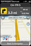 Sprint Navigation for webOS - 3D Map View