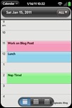 webOS Calendar - Day View