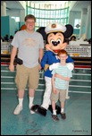 Photo with Mickey in the terminal